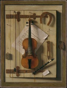 Nature morte — Violon et partitions