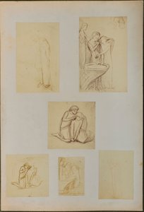Studies for "La Belle Dame Sans Merci" - William Michael Rossetti