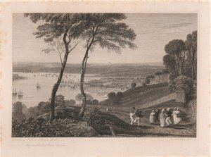 Dock de Plymouth, depuis Mount Edgecumbe