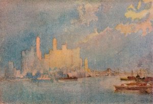 New York depuis le Sound, vers 1913