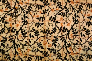 Conception de rideau de sentier de jasmin, 1868-70 (coton imprimé) - William Morris
