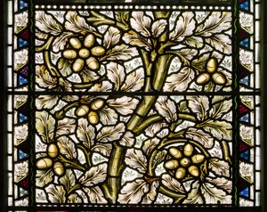 Glands et feuilles de chêne - William Morris