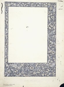 Dessin original pour une bordure pleine page - William Morris