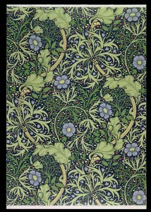 Design de papier peint aux algues, imprimé par John Henry Dearle (1860-1932), 1901 - William Morris
