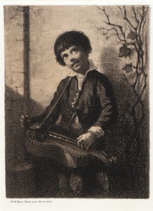 Le garçon de la vielle à roue - William Morris Hunt