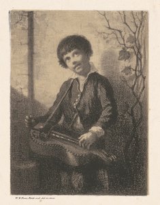 Le garçon à la vielle - William Morris Hunt