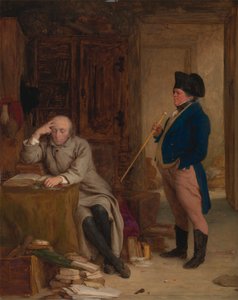 M. Peregrine Touchwood interrompant le révérend Josiah Cargill - William Mulready