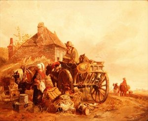 En route pour le marché