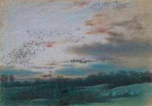 Le Maure et les arbres rabougris au coucher du soleil - William Mulready