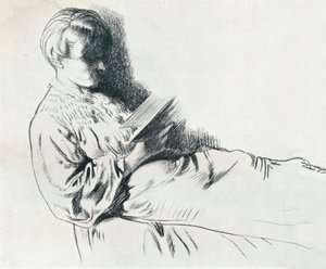 Dessin en sanguine - William Newenham Montague Orpen