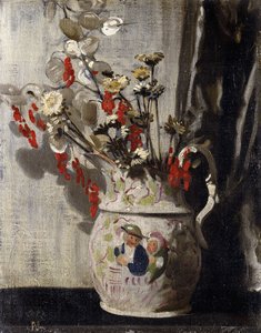 Un vase avec des lunaires - William Nicholson