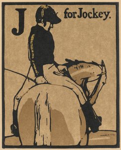 Un almanach de douze sports : J pour jockey - William Nicholson