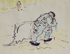 Churchill avec une raie