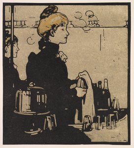 Types de Londres : Barmaid - William Nicholson