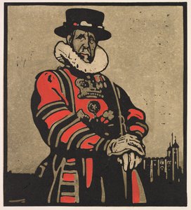 Types de Londres : Beefeater - William Nicholson