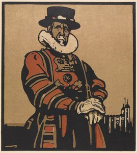 Types de Londres : Beefeater - William Nicholson