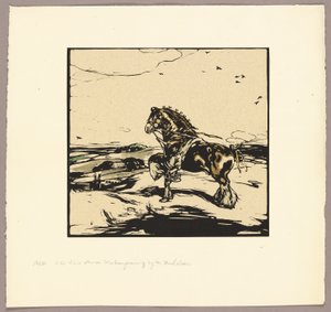 Le cheval Shire - William Nicholson