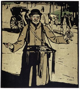 Marchand de jouets, Londres - dans Types de Londres, par William Nicholson, éd. Floury - William Nicholson