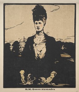 Douze portraits (Deuxième série) : Sa Majesté la Reine Alexandra - William Nicholson