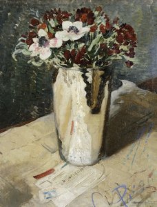Giroflées et anémones - William Nicholson