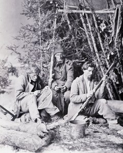 Vie du trappeur au Canada, photo par Nottman, vers 1890 - William Notman