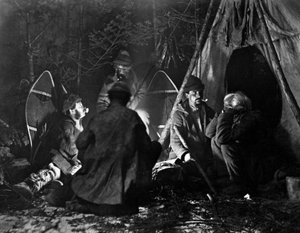 Vie du trappeur au Canada, photo de Nottman, vers 1890 - William Notman