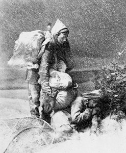 Vie du trappeur au Canada, photo par Nottman, vers 1890