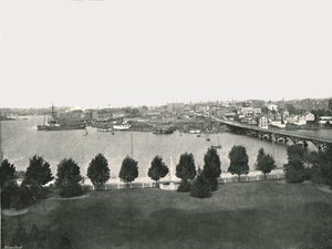 Vue depuis les bâtiments du gouvernement, Victoria, Canada, 1895 - William Notman and Son