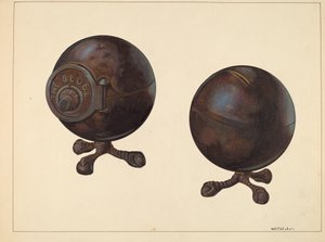 Tirelire Globe, vers 1938