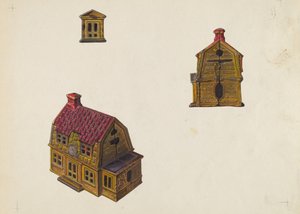 Banque de maison à toit en tuiles, vers 1939 - William O. Fletcher