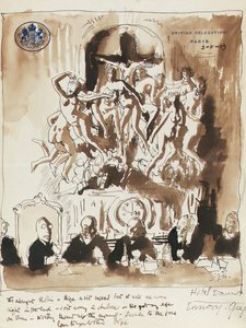 À la Conférence de la Paix, Paris - William Orpen