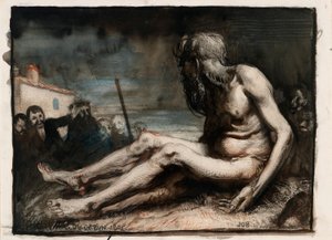 Job sur le fumier - William Orpen