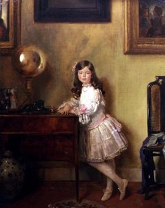 Mlle Anne Harmsworth dans un intérieur