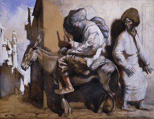Noreddin Ali quittant Le Caire - William Orpen