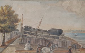 Chantier naval de Berg, années 1870 - William P. Chappel