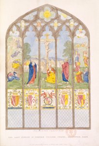 La fenêtre orientale de la chapelle du Norfolk College, Greenwich, Londres, 1804 - William P Sherlock