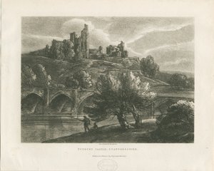 Vue sud du château de Tutbury - William P Sherlock
