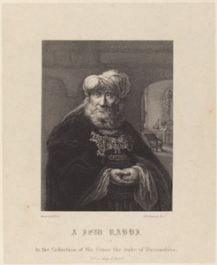 Un rabbin juif - William P. Sherlock after Rembrandt van Rijn