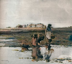 Ramassage de moules, vers 1908 - William Page Atkinson Wells