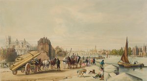 Millbank, Westminster, Londres, 1840 - William Parrott