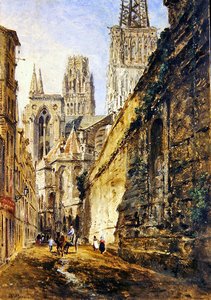Cathédrale de Rouen, vers 1860 - William Parrott