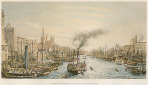 La piscine, depuis London Bridge, matin - William Parrott