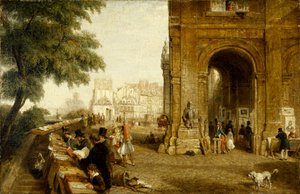 Le quai Conti à Paris en 1846 - William Parrott