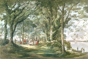 Paysage avec des figures lors d