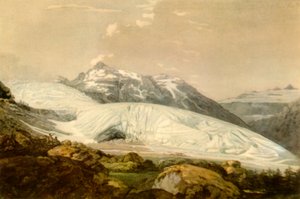 Vue du Mont Furka avec le glacier du Rhône - William Pars