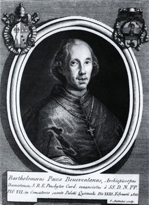 Portrait de Bartolomeo Pacca (1756-1844), cardinal italien, gravure - Nicolas Toussaint Charlet