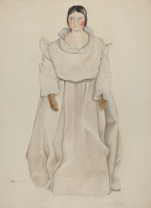 Poupée à tête de porcelaine