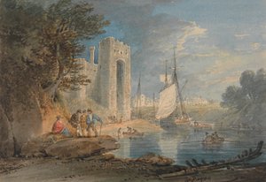 Vue à Caernarvon, Pays de Galles