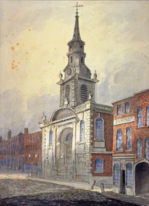 Église Saint-Georges, Borough High Street, Southwark, Londres, vers 1815