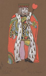 Costume du Roi de Cœur pour Alice au pays des merveilles, 1915